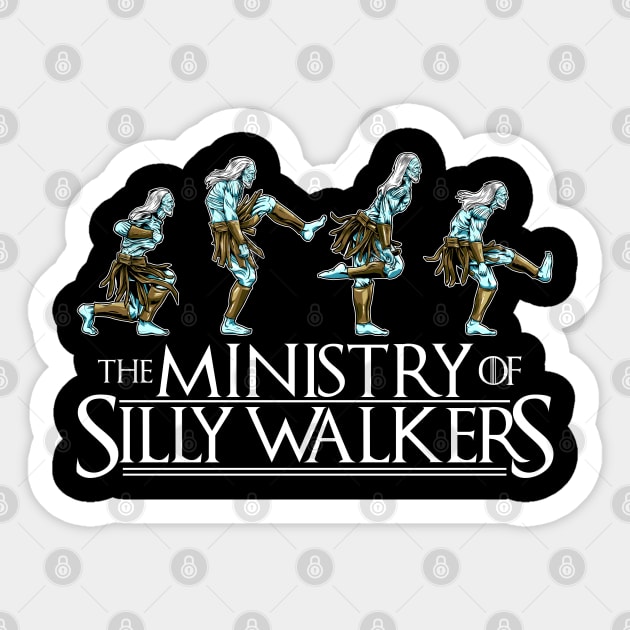 The Ministry of Silly Walkers Sticker by boltfromtheblue